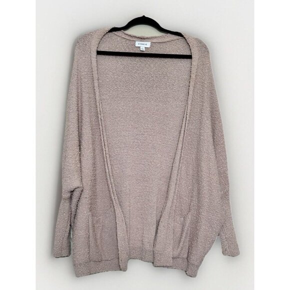 Evereve Dolman Sleeved Cardigan Sweater Knotty Texture Dusty Rose Blush Size L - Picture 1 of 7